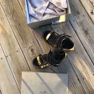 Navy Velvet Mid-top Sneaker Sneakers